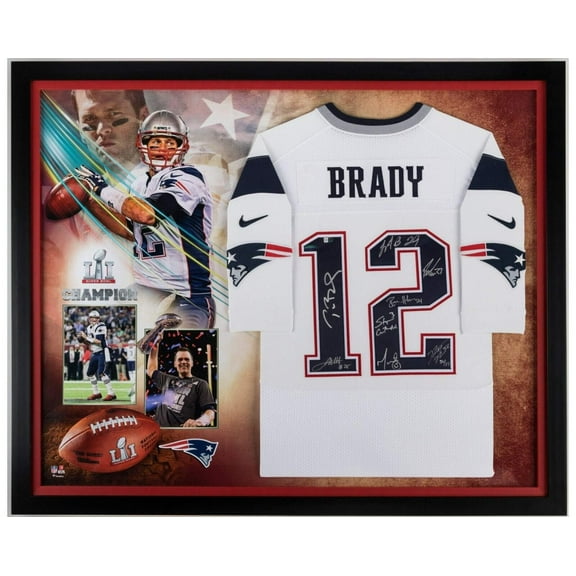 Tom Brady 2016 New England Patriots Super Bowl LI Champs Team Signed Jersey
