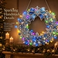 thumbnail image 3 of Wreath Christmas Pearl Diamond Painting Pendant Kits with LED String Lights,DIY Acrylic Christmas Diamond Art Hanging Kit for Adults,Christmas Ornaments for Home Party Wall Decor and Gift, 3 of 7
