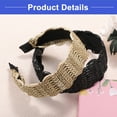 thumbnail image 7 of Vocoste 2 Pcs Wide Headband Classic Casual Style Headband for Women Girls Black Brown, 7 of 7