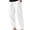 White, variant on Zylarhe Casual Pants for Men Men's Fashion Casual Solid Color Thin Breathable Guard Pants Pocket Elastic Pants Warm And Tote