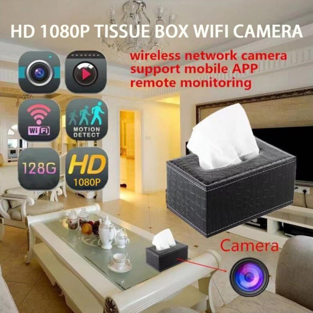 Home Security Camera IP Tissue Box  Anti Theft Motion Activated 