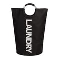 thumbnail image 2 of Large Laundry Basket Bag Storage Waterproof 115L Oxford Fabric Collapsible Laundry Bin Dirty Clothes Basket for Closet Dorm Dorm Laundry Room College black, 2 of 7