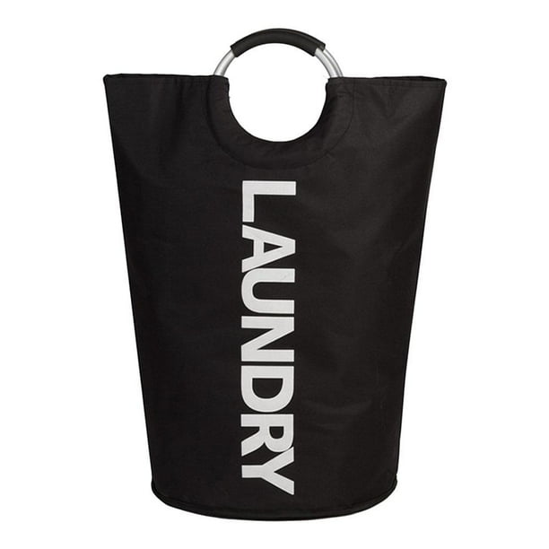 Cesto de ropa grande de 115 l, cesta de tela para ropa sucia negro