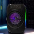 thumbnail image 4 of Altavoces Bluetooth Inalámbricos, Subwoofer de Altavoz Bluetooth Portátil Al Aire Libre, Audio de 5W con Luz Rgb 18650 Batería, Altavoces Bluetooth Portátiles 140x140x205Mm, 4 of 9