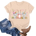 thumbnail image 4 of Blusas de Manga Corta para las Mujeres Divertida Impresión Cuello Redondo Camiseta Vintage, Blusas de Primavera para las Mujeres, 4 of 4