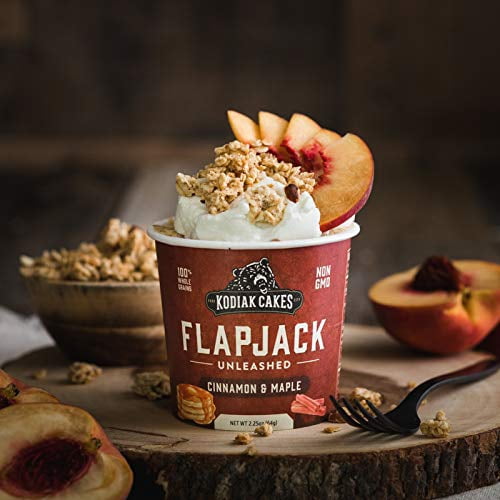 Kodiak Cakes Flapjack Unleashed Cup, Cinnamon & Maple, 2.25 oz (Pack of 6)