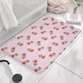thumbnail image 3 of Pioneer Flower Floral Print Flannel Non Slip Door Rugs,Washable Door Mats Indoor,Decorative Door Mats,Dirt-Resistant and Absorbent Doormat for Entrance,Bedroom,Kitchen,Bathroom,23.5"x16", 3 of 5