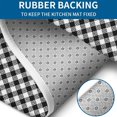 thumbnail image 4 of Black White Small Checkered Pattern Bathroom Rugs Sets 3 Piece,Toilet Cover Set,Absorbent Non Slip Bathroom Mats Sets with U-Shaped Contour Rug Toilet Rug Set, 4 of 5