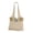 White, variant on EliteGoogv Shoulder Bags For Women Bohemian Woven Womens Shoulder Bags Lightweight Spacious Tote Bags Summer Travel Handmade Beach Carryalls White