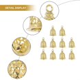 thumbnail image 2 of 10pcs Decorative Brass Bells DIY Clothing Bag Accessories Brass Bell Pendant Hollowed-out Bell Pendants Bag Pendant Golden Size 2, 2 of 4