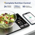 thumbnail image 3 of Smart Food Scale with Nutritional Calculator, Free APP with 24 Nutrients Tracking, Calorie, Macro, Premium Stainless Steel Digital Food Scale for Meal Prep Weight Loss, Grams/Ounces, 11lb Capacity, 3 of 19