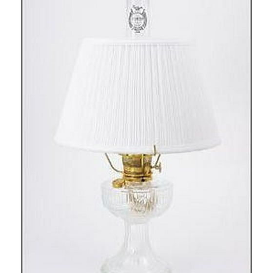 Aladdin Lamps Clear Short Lincoln Drape Lamp With White