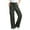 Gray Pants fot Women, variant on AINIYS Womens Corduroy Pants Casual High Waisted Elastic Drawstring Solid Cargo Wide Leg Pants with Pockets Black L