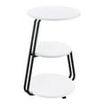 thumbnail image 6 of Hilly 3-tier Round Accent Side Table White and Black, 6 of 11