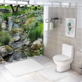 thumbnail image 7 of Orinice Garden Landscape Shower Curtain Spring Summer Natural Plants Multi-colored Flowers Green Country Landscape Country Flowers Bathroom Decoration Polyester Waterproof 60x72, 7 of 7