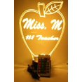 thumbnail image 5 of Apple Light Up Lamp LED Personalized #1 Teacher Apple Desk Light Lamp and Name Engraved Table Lamp, Our Newest Feature - It's Wow, with Remote, 16 Color Options, Dimmer, Free Engraved, Great Gift, 5 of 8