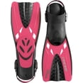 thumbnail image 4 of Cressi Tonga Short Adjustable Open Heel Fins, Pink, S/M, 4 of 7