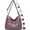 Purple, variant on Crossbody Bags for Women - Soft Leather Multi-pocket Purses Shoulder Handbags with Adjustable Shoulder Strap