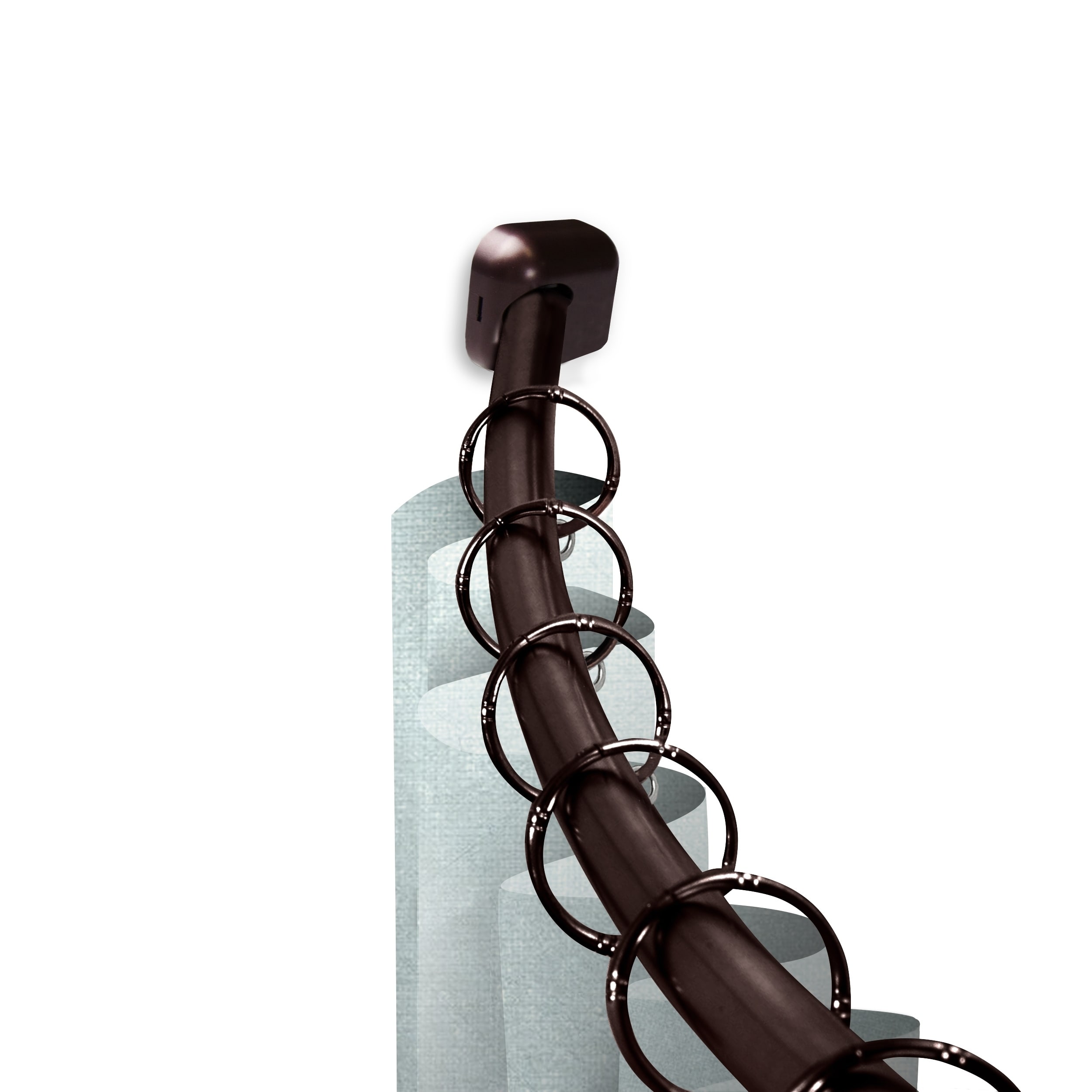 InStyleDesign 1" Curved Shower Curtain Rod 41"72"