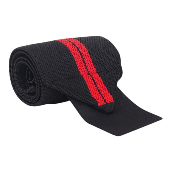 Fitness Strap Strap Wutband con bucle de pulgar Woke Desgaste resistente al protector de protección de muñeca de 53x8 cm Ajustable para accesorio de Rayas rojas