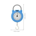 thumbnail image 2 of OUNONA Fish Weighing Scales Mini Scale With Hook Design Blue For Home Use 1Set, 2 of 8