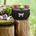 thumbnail image 4 of Greenadscape Woven Planting Pot 1Set Natural Rattan Coffee For Indoor Decor, 4 of 6