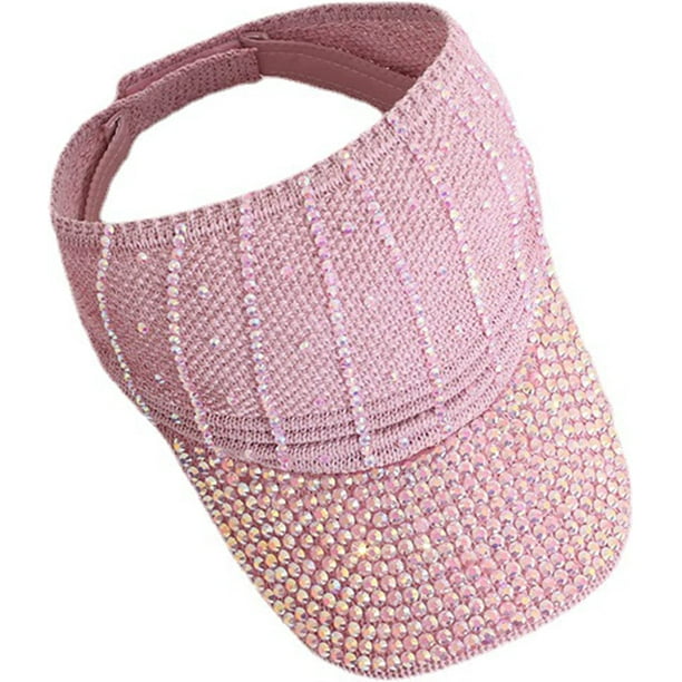 CoCopeaunt Women Baseball Caps Studded Rhinestone Crystals Ponytail Hat