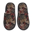 thumbnail image 1 of Balery Hearts and French Bulldog Pantuflas de Casa de Felpa Silenciosas con Diseño Estampado, Zapatillas Cómodas Antideslizantes de Algodón para Interior-Large, 1 of 8