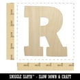 thumbnail image 2 of Letter R Uppercase Fun Bold Font Wood Shape Unfinished Piece Cutout Craft DIY Projects - 4.70 Inch Size - 1/8 Inch Thick, 2 of 7