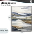 thumbnail image 4 of Stupell Industries Contemporary Flow Of Water Pond Gray Framed Giclee Art, 11 x 14, by Alonza Saunders, 4 of 8