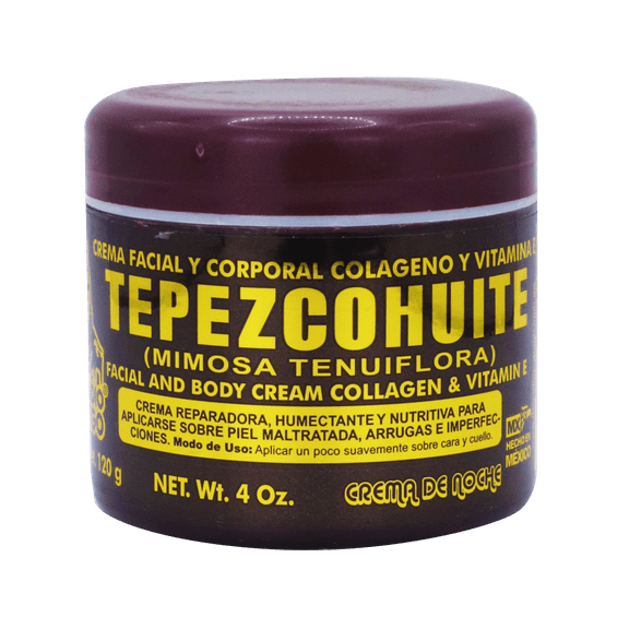 DEL INDIO PAPAGO Tepezcohuite Night Cream 4 oz (mimosa tenuiflora)