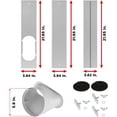 thumbnail image 6 of TURBRO Portable Air Conditioner Window Vent Kit, Window Slide Kit Plate for Portable Air Conditioner, Adjustable Length Portable AC Vent Kit for Exhaust Hose of 6 Inch, 6 of 7