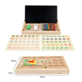 thumbnail image 3 of Caja de aprendizaje de números de juguetes de matemáticas Montessori de madera CON tablero de madera de dibujo para niños de 3 4 5 años, 3 of 5