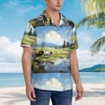 thumbnail image 3 of Fotbe Pasture Cow Camisa Hawaiana para Hombre Unisex – Camisa Casual de Verano con Botones de Manga Corta de Algodón y Lino,X-Large, 3 of 7