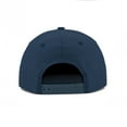 thumbnail image 2 of TOPTIE 5 Panel Flat Brim Snapback Hat - Nylon Navy Water-resistant and Breathable Baseball Cap for Men Women, 2 of 6