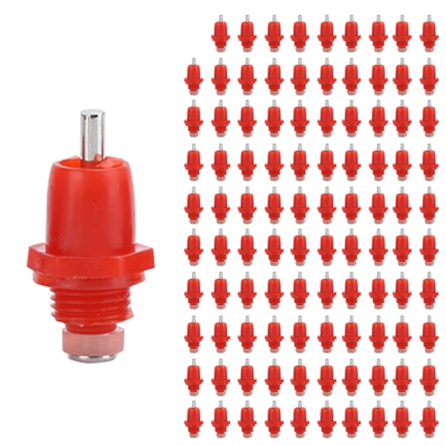 Chicken Nippler, Save Money Chicken Water Feeder, 100Pcs Easy To Clean PVC Pipe For Farm Pasture Chicken Big Head