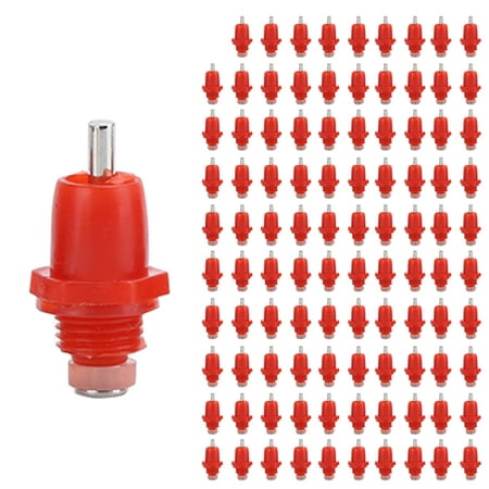 

Poultry Screw Style Waterer Chicken Drinker Easy To 100Pcs Chicken Nippler Save Money For Chicken Farm Big Head