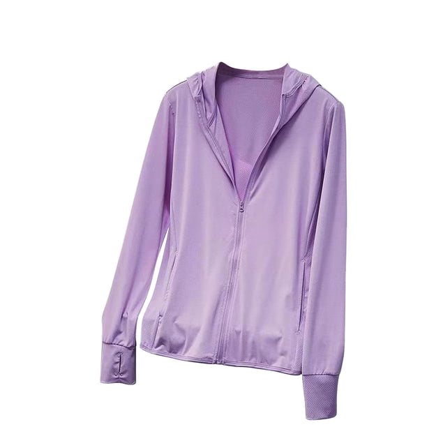 Penkiiy Girls Boys Rash Guard UPF 50 + Camisas de natación Protección solar de manga larga Capucha Niños Pesca Playa Camisa de deportes acuáticos. 7 años de purpura