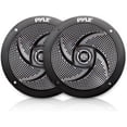 thumbnail image 1 of Bocinas Marinas de 6.5 Pulgadas Pyle, Sistema de Sonido Estéreo Exterior Resistente al Agua y Clima de 240 Watts, 2 Vías, 1 Par, Negro, 1 of 7