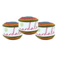 thumbnail image 1 of Lion Marque Yarn Mandala Multicolor Light DK Acrylique 3 Pack Fil, 1 of 9