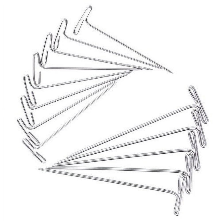 Blulu Steel T-Pins 2 inch 1-1/ 2 inch for Blocking Knitting Modelling and Crafts 150 Pieces
