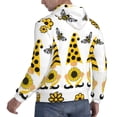 thumbnail image 6 of Salouo Sunflower Gnome Pattern Men's Fall Hoodie Sweatshirt,Sport Hoodie with Pockets for Men Pullover Casual Hooded Sweatshirt-4X-Large, 6 of 7