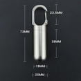 thumbnail image 2 of GUOOL 2x 73x20mm Porte-Clés Portable en Acier Inoxydable Scellé, 2 of 9