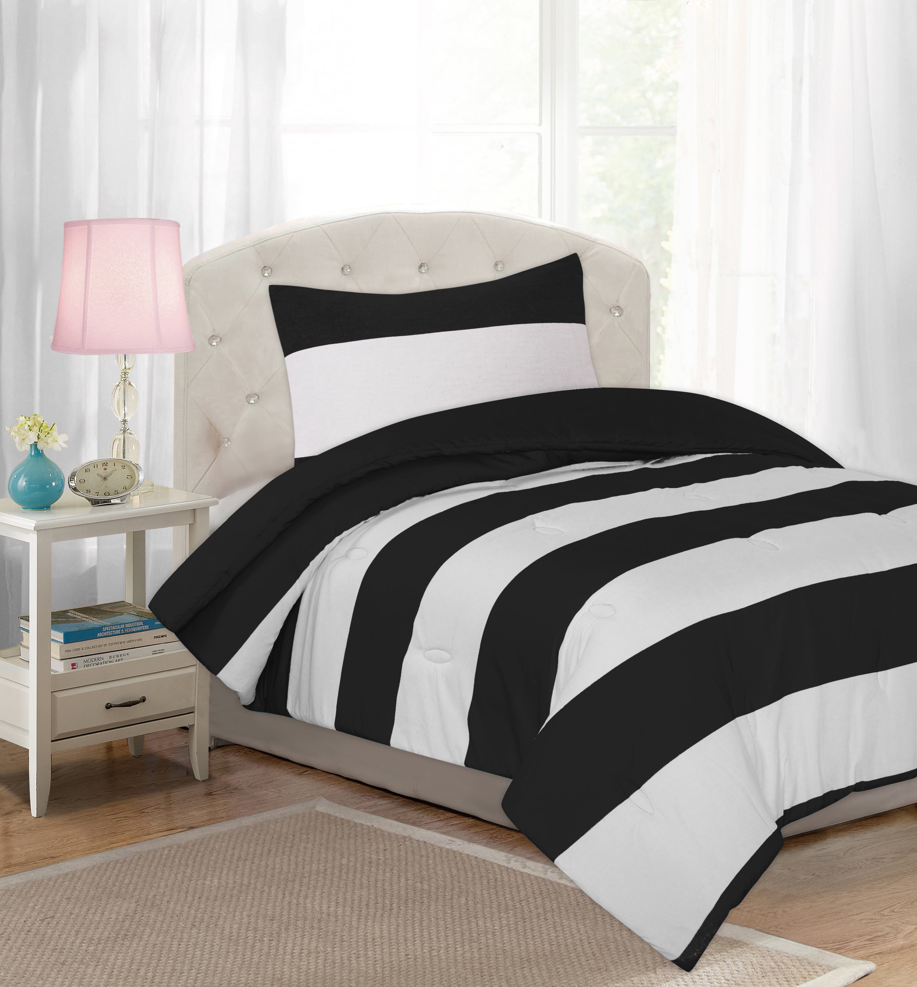 Your Zone Cabana Stripe Comforter Set - Walmart.com