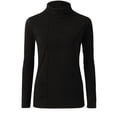 thumbnail image 5 of Fulijie Beige Heavy Weight Tee Shirt,Womens Tops,Women Thick High Neck Double Sided Brushed Bottoming Shirt Long Sleeved Tshirt German Velvet Autumn Warm Top, 5 of 6