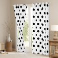 thumbnail image 3 of Homewish Teens Female Men Polka Dots Black Out Curtains,Black White Curtains Pack of 2 (42x63 Each),Minimalist Vintage Geometric Circle Bedroom Curtains,Super Cozy Room Decor, 3 of 6