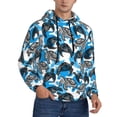 thumbnail image 2 of Naloa Sea Turtle Life Men's Casual Hooded Collar Drawstring Hoodies Pullover Sweatshirts Casual Long Sleeve Shirts-4X-Large, 2 of 7