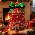 thumbnail image 3 of Christmas Cow Bells for Decoration 3.9in 2025 Forever Christmas Clock Accessories Christmas Festival Decoration, 3 of 6