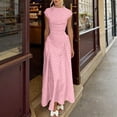 thumbnail image 2 of XIAOCHA Womens Summer Midi Satin Dress Mini Polka Dot Print Neck Cap Sleeve Waist Fitted Asymmetric Hem Party Dresses, 2 of 6