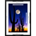 thumbnail image 5 of Art.com Moon over Saguaro Cactus (Carnegiea Gigantea), Tucson, Pima County, Arizona, USA Photographic Print, Black Frame Wall Art, 17" x 23", 5 of 5